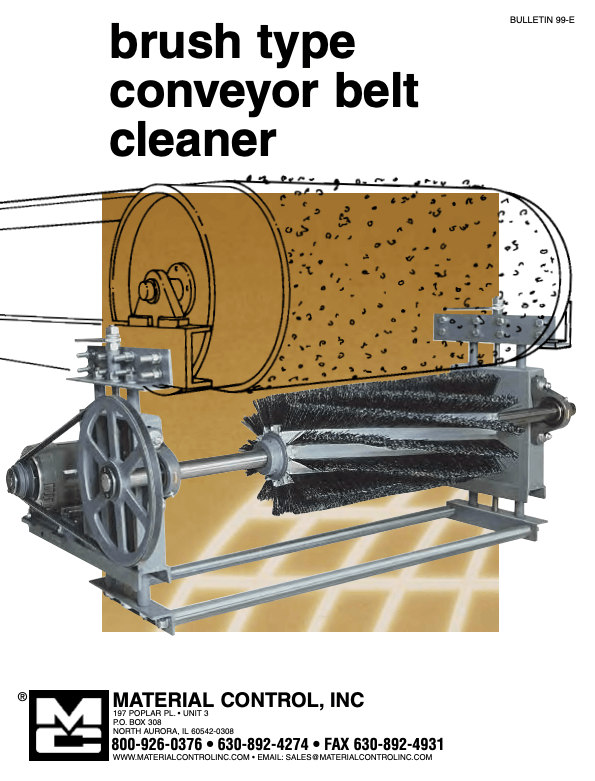 Brush Style Conveyor Belt Cleaner illustration